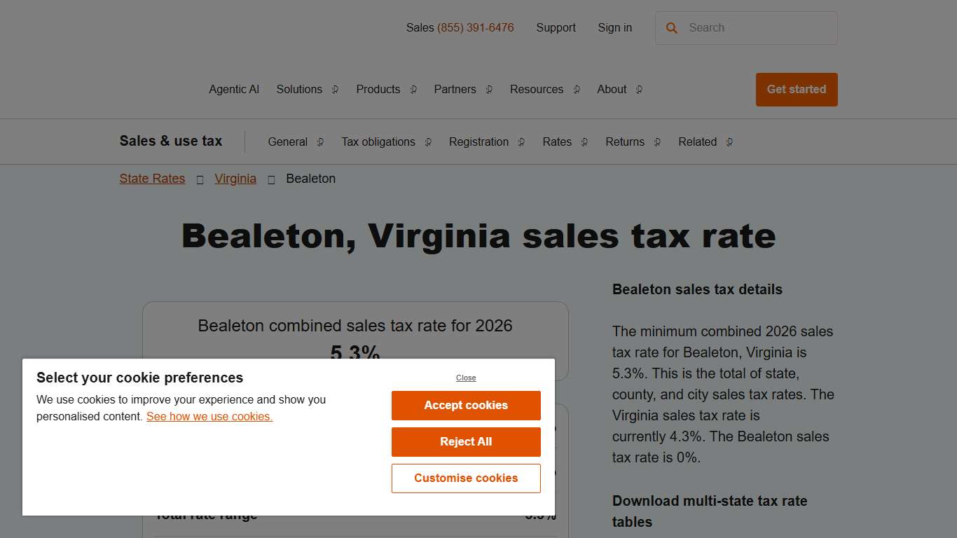 2026 Bealeton, Virginia Sales Tax Calculator & Rate – Avalara