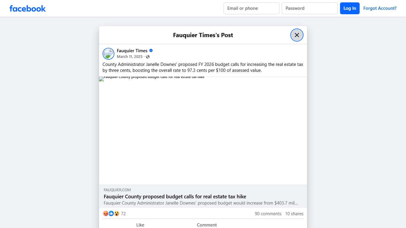 Fauquier Times - County Administrator Janelle Downes'... Facebook